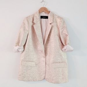 Zara Pink Damask Blazer